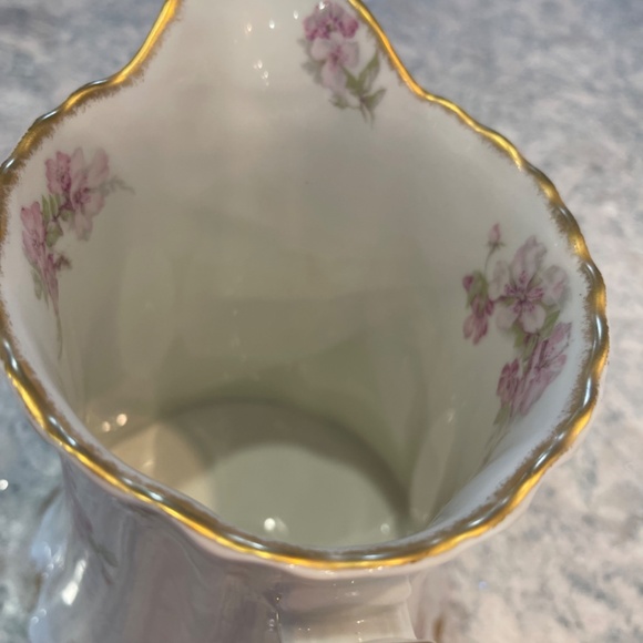 Haviland France Limoges Pink Floral Water Pitcher - Picture 7 of 9